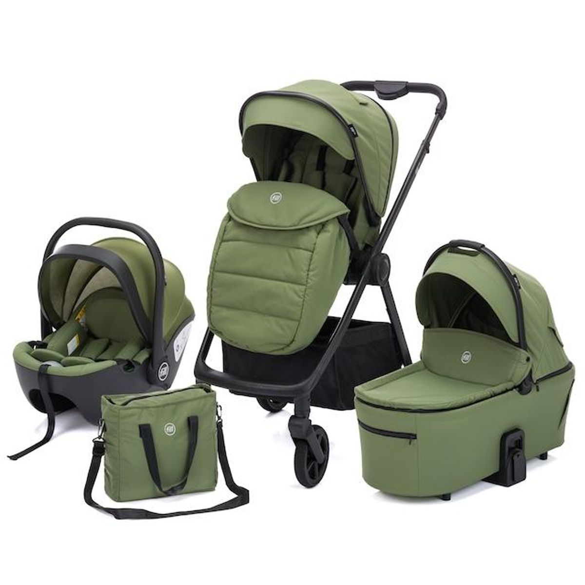  Fillikid | Lion vognpakke + bilstol | Forest green