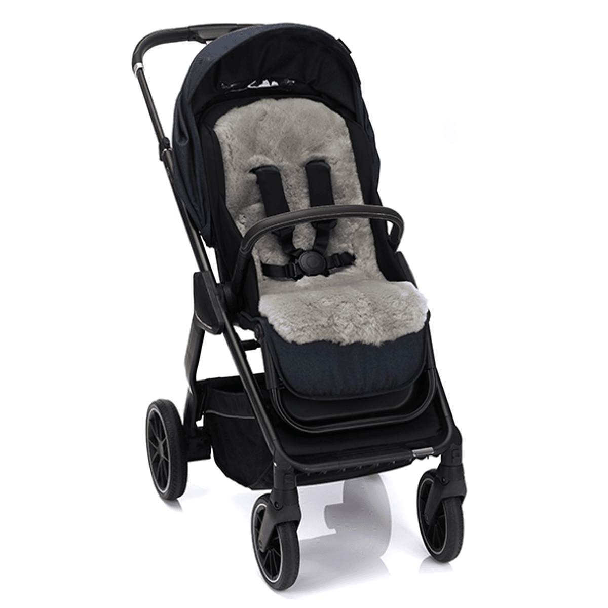 Fillikid | Mavensi Thermopose med Lammeskinn | Sort