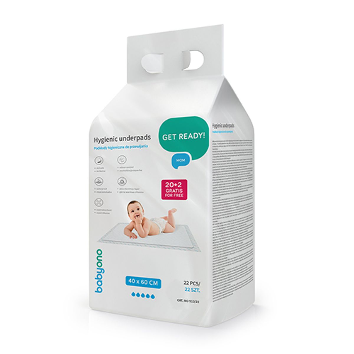 Babyono | Stelleunderlag engangs 40x60 cm | 20 stk
