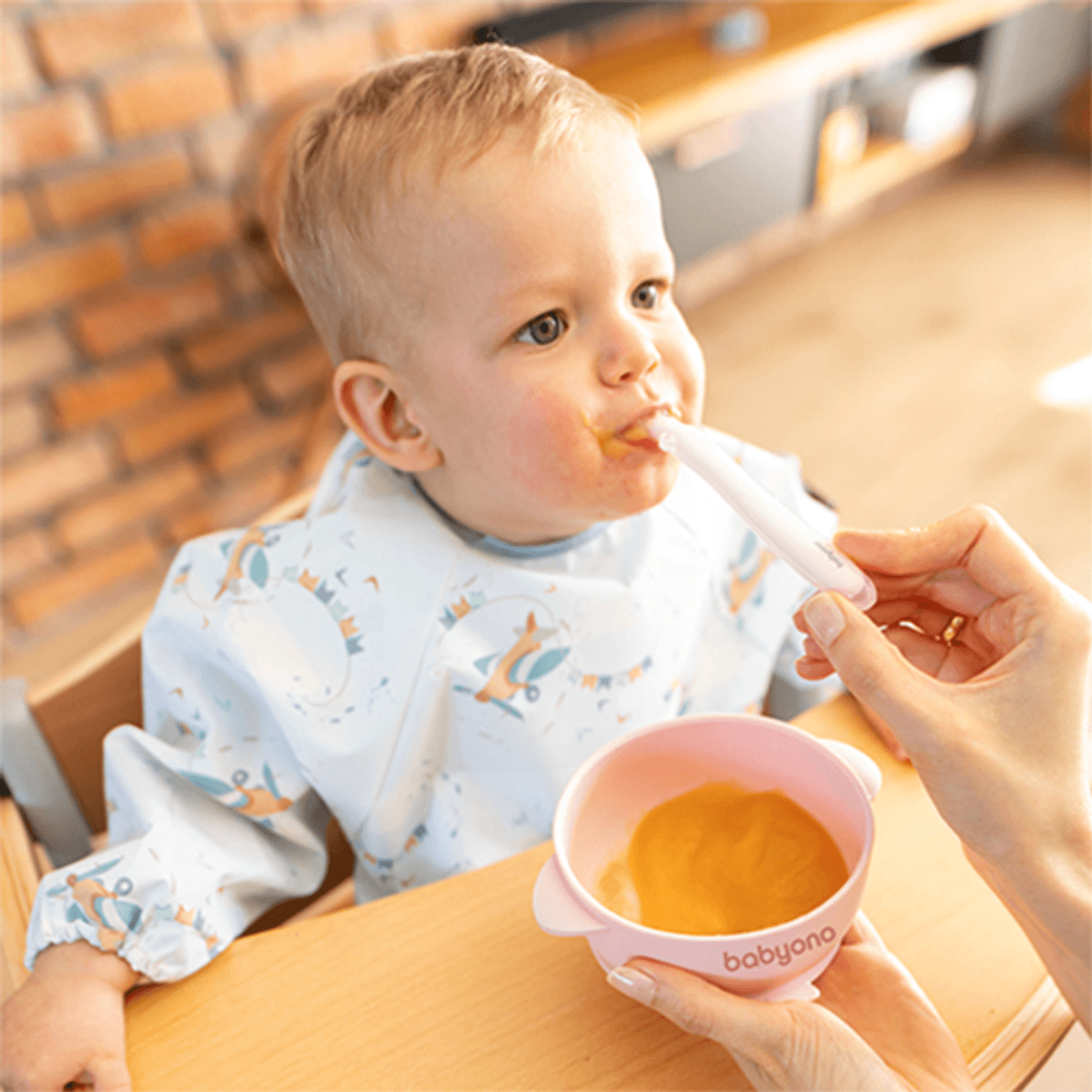 Babyono | Barneskål med lokk | Pink