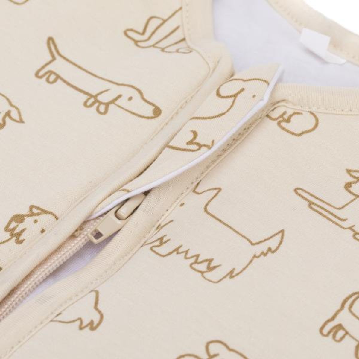 Fillikid | Sommer nattpose med ben|  0,5 TOG | Str.80 | Hund Beige