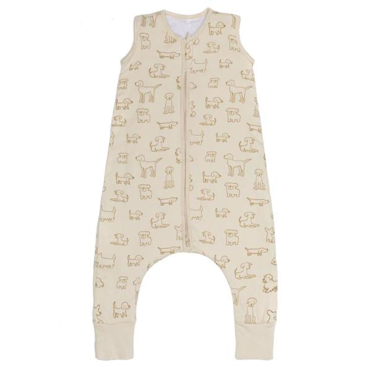 Fillikid | Sommer nattpose med ben|  0,5 TOG | Str.80 | Hund Beige