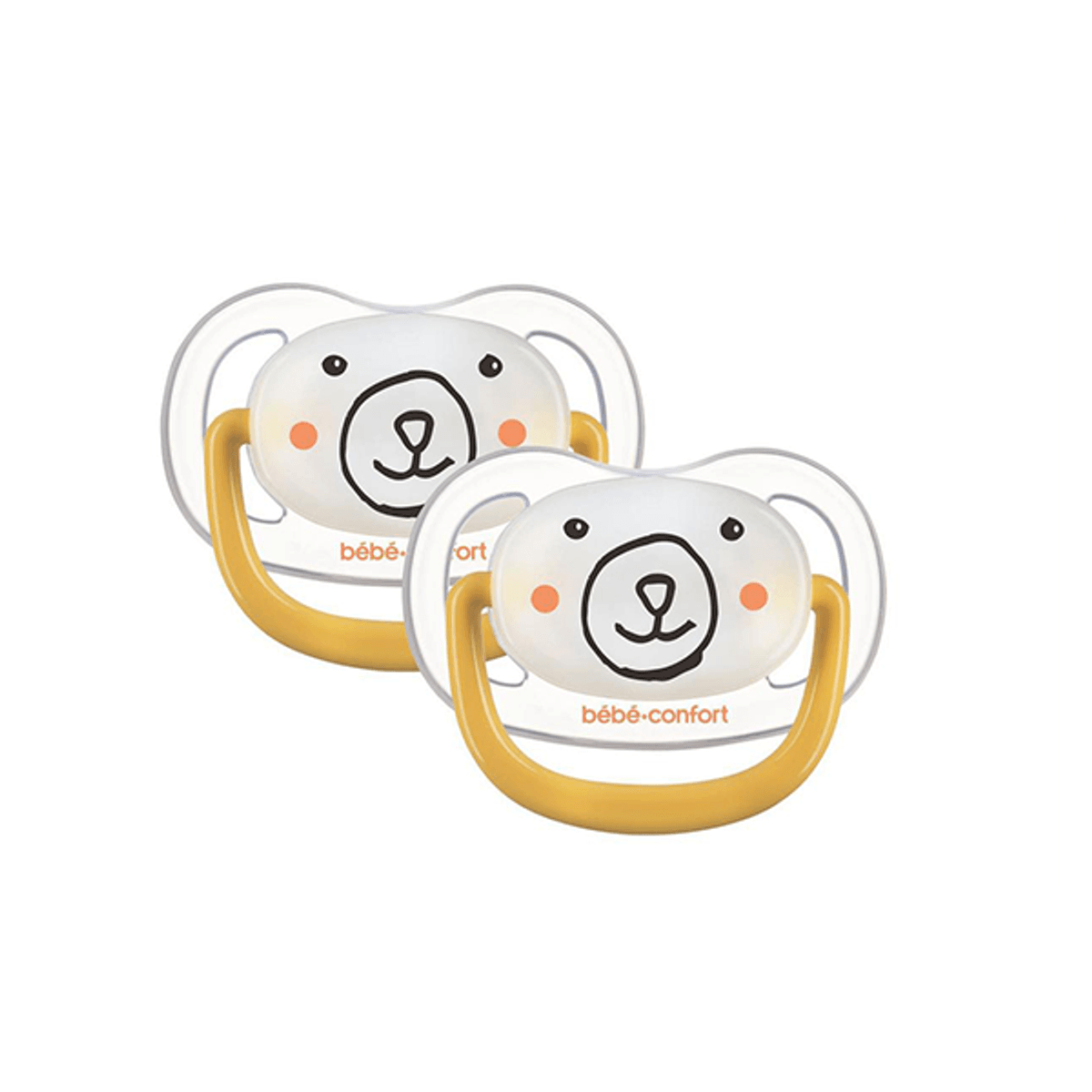 Bebeconfort | Silikon smokk |  0-6 mnd | Physio Air Confort | Bear | 2pk 