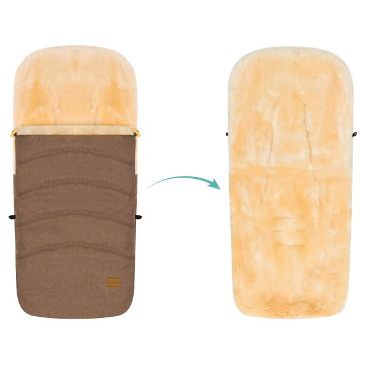 Fillikid | Davos Lammeskinnspose | Brown