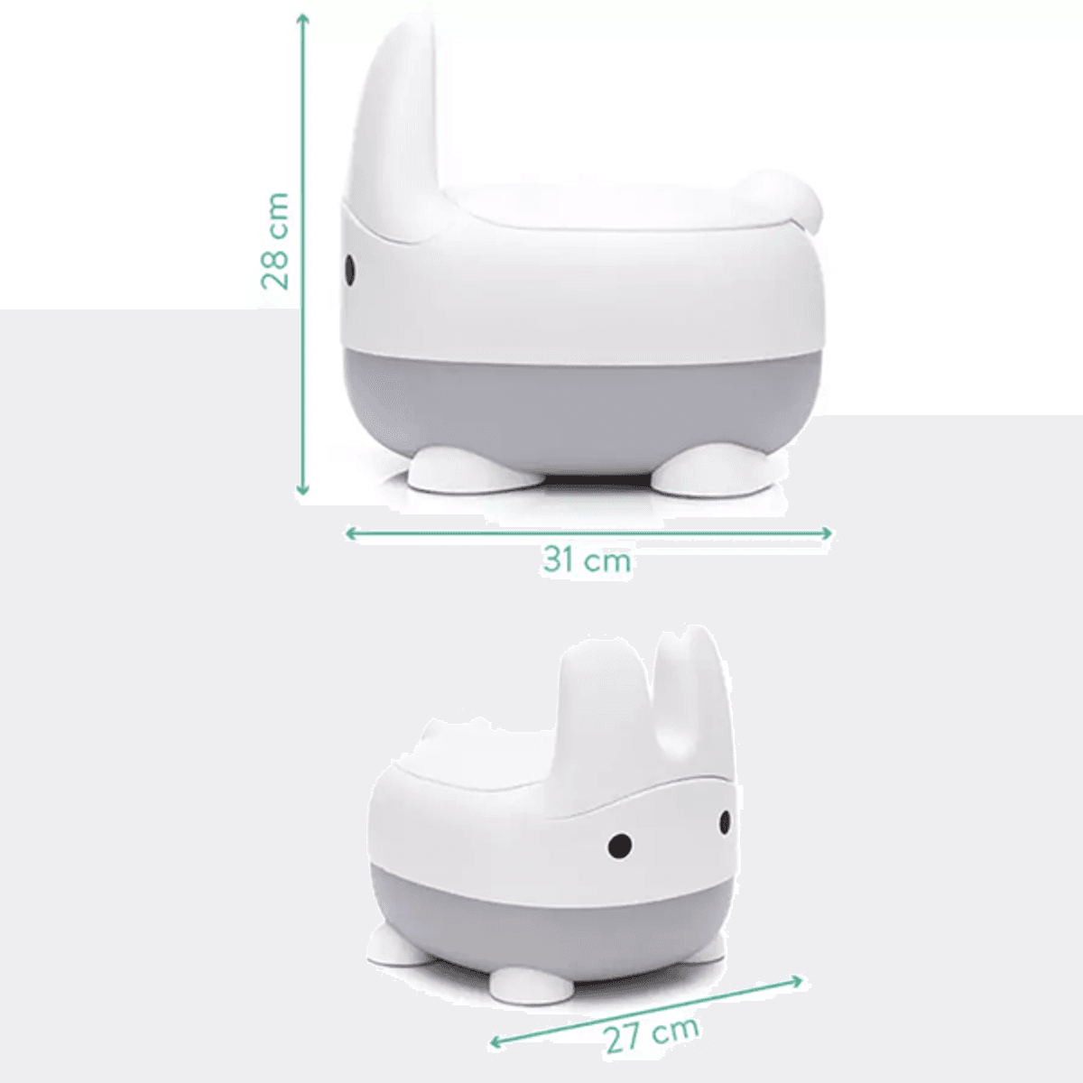 Fillikid | Rabbit Potte | Grey/White 