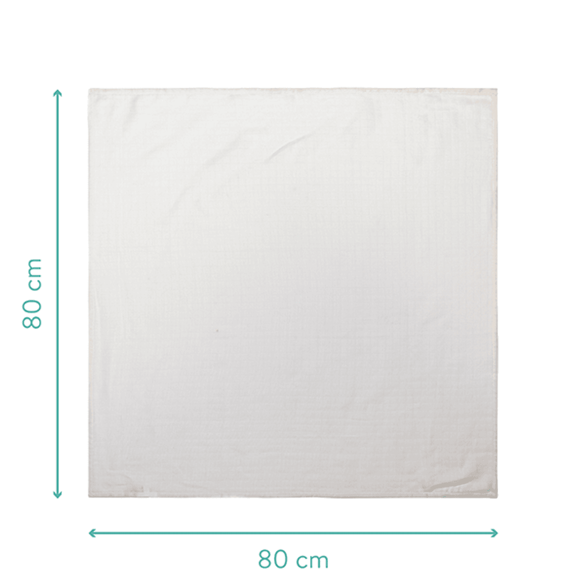  Fillikid | Muslin kluter | 5 pk | 80x80 | Hvit